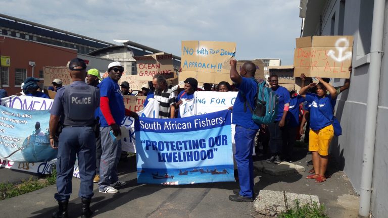Coastal communities and small-scale fishers in South Africa voice their concerns about the exploitation of the ocean economy on World Fisheries Day  